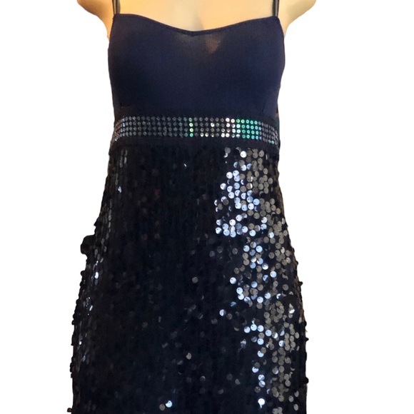Free prople cocktail sequin sparkly navy NWT - Picture 4 of 9
